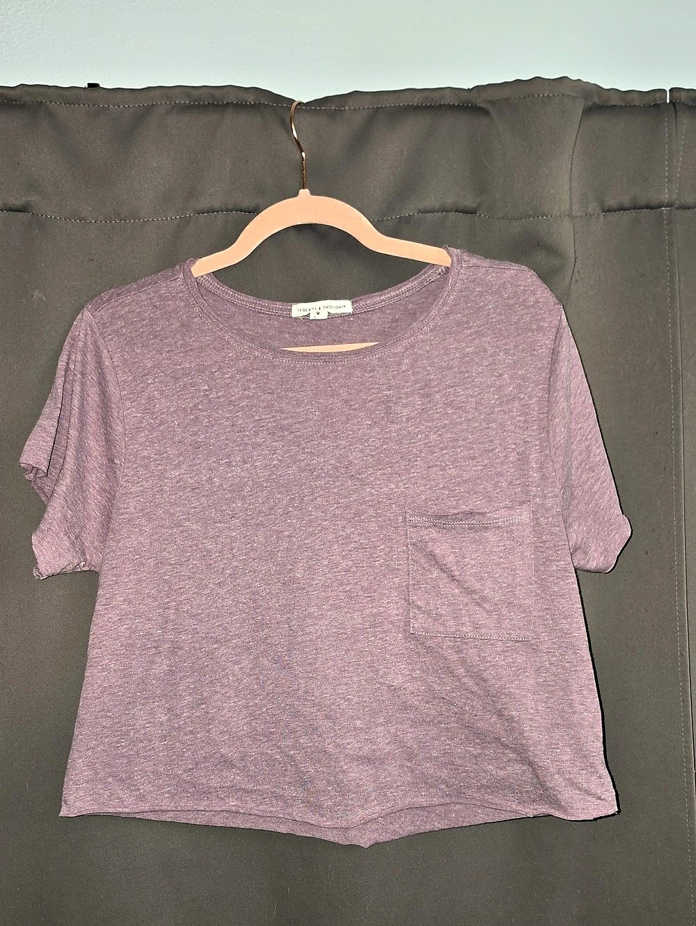 Threads 4 Thought Shelbie Triblend Jersey Pocket Tee Pocket Tee Purple Medium